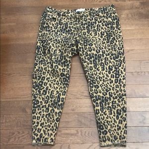 LANE BRYANT LEOPARD PRINT ANKLE JEANS SZ 20